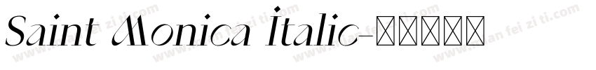 Saint Monica Italic字体转换